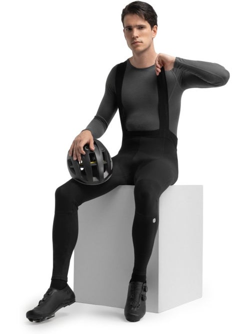 Calças ciclismo com alças para homem - Kiabi