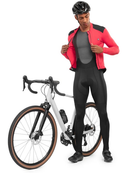 Calças ciclismo com alças para homem - Kiabi