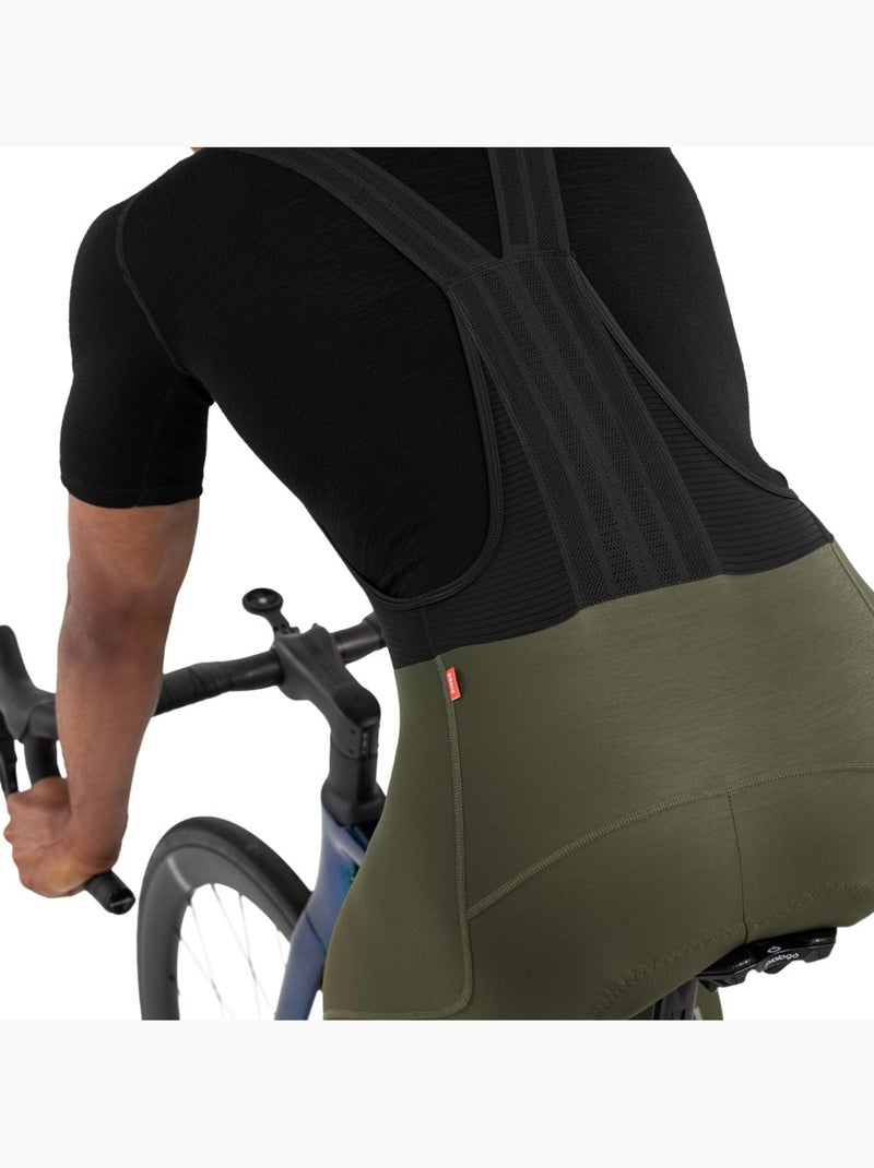 Calças ciclismo com alças para homem Verde - Kiabi
