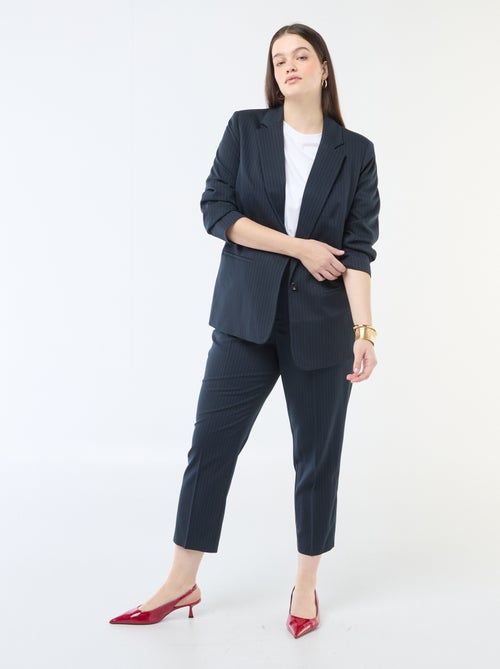 Calças cigarette que abrem com colchete e fecho - Kiabi