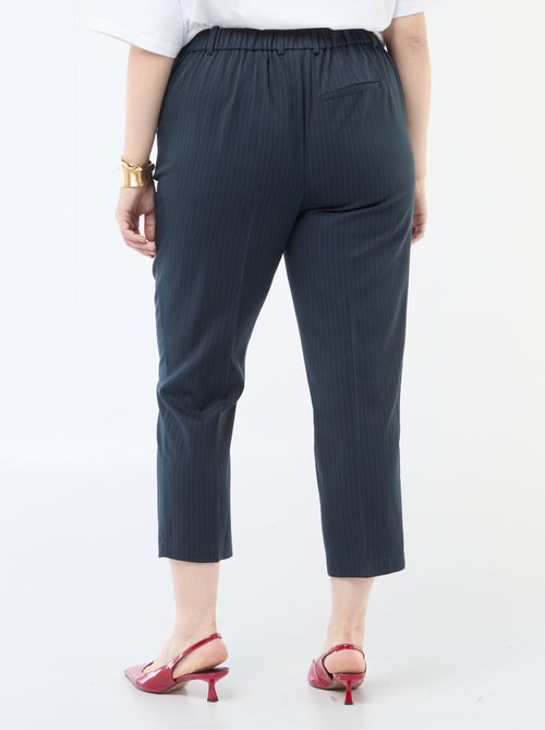 Calças cigarette que abrem com colchete e fecho - Kiabi