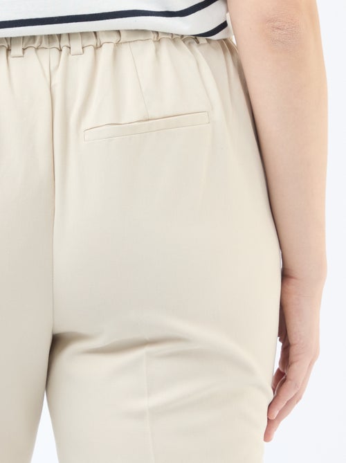 Calças cigarette que abrem com colchete e fecho - Kiabi