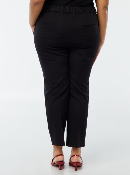 Calças cigarette que abrem com colchete e fecho - Kiabi