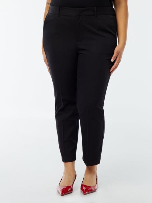 Calças cigarette que abrem com colchete e fecho - Kiabi