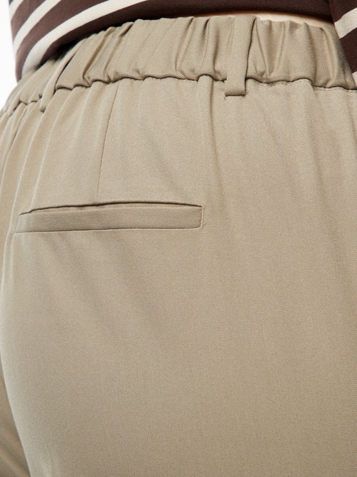 Calças cigarette que abrem com colchete e fecho - Kiabi