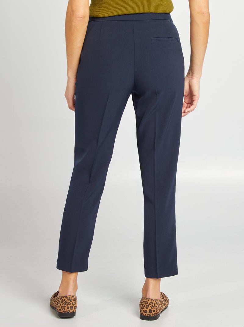 Calças cigarette tamanho standard AZUL - Kiabi