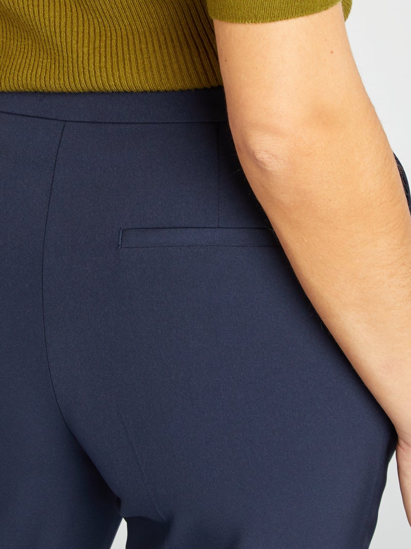 Calças cigarette tamanho standard AZUL - Kiabi