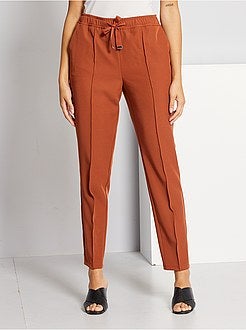 Calças cintura subida - Kiabi