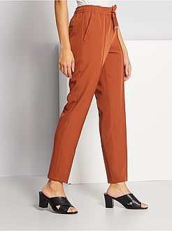 Calças cintura subida - Kiabi