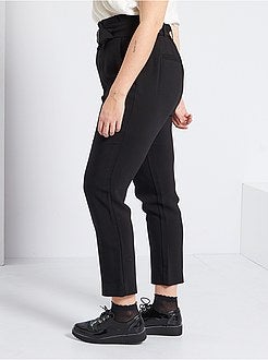 Calças city com cinto - Kiabi