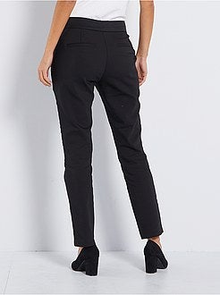 Calças city com cintura subida - Kiabi