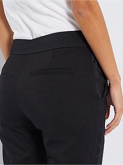 Calças city com cintura subida - Kiabi