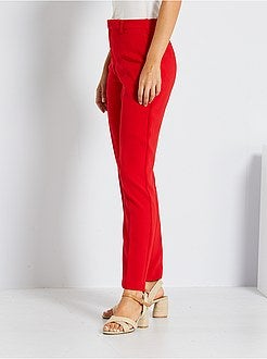 Calças city corte direito - Kiabi