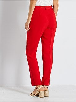 Calças city corte direito - Kiabi