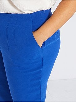 Calças clássicas cintura subida - Kiabi