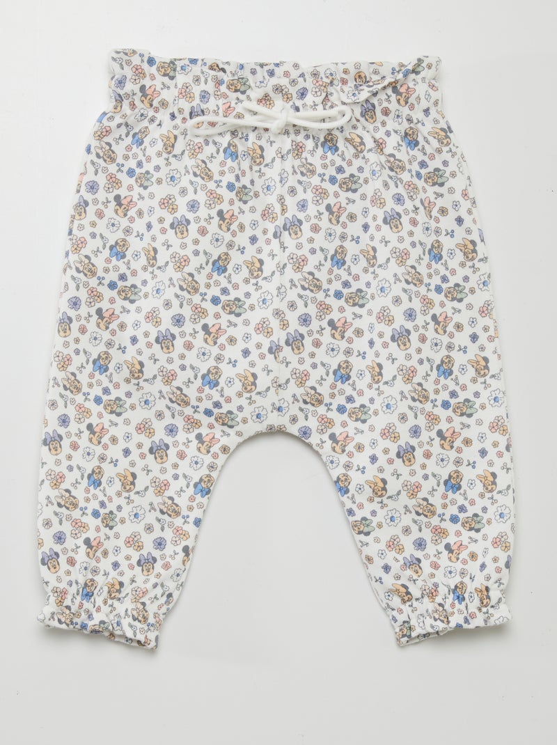 Calças com a 'Minnie' all-over BRANCO - Kiabi