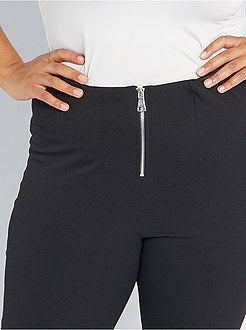 Calças com abertura com fecho à frente - Kiabi