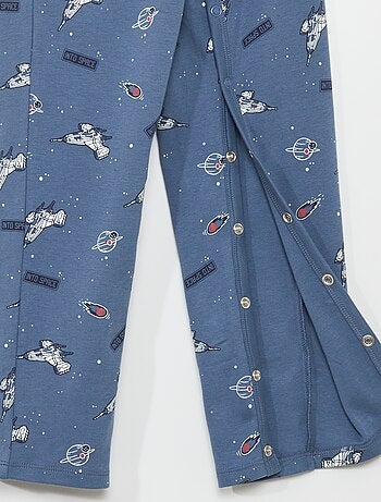 Calças com abertura de molas - coleção fácil de vestir