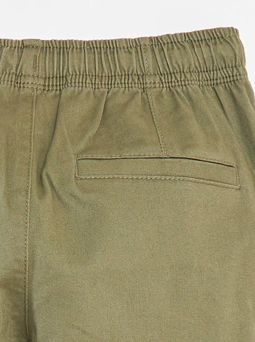 Calças com bolsos e cós ajustável - Kiabi