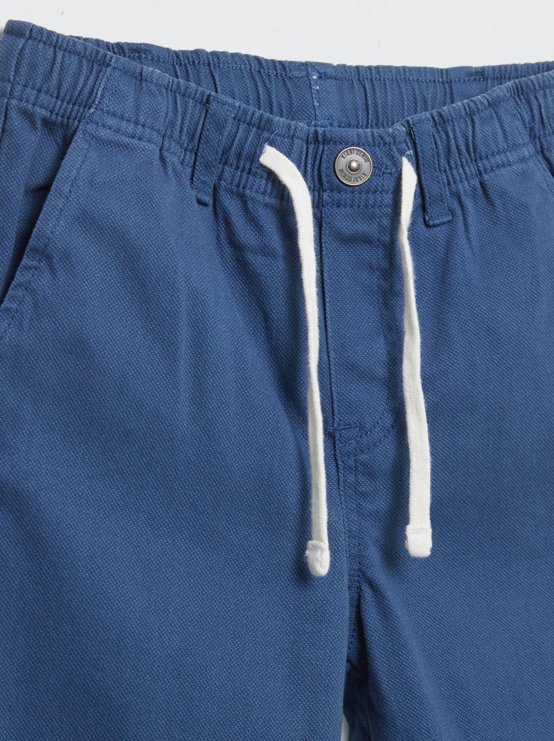 Calças com cintura elástica - So Easy AZUL - Kiabi