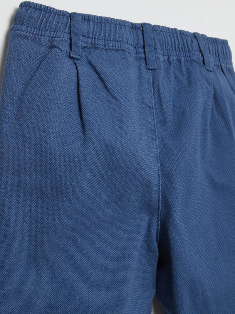 Calças com cintura elástica - So Easy AZUL - Kiabi