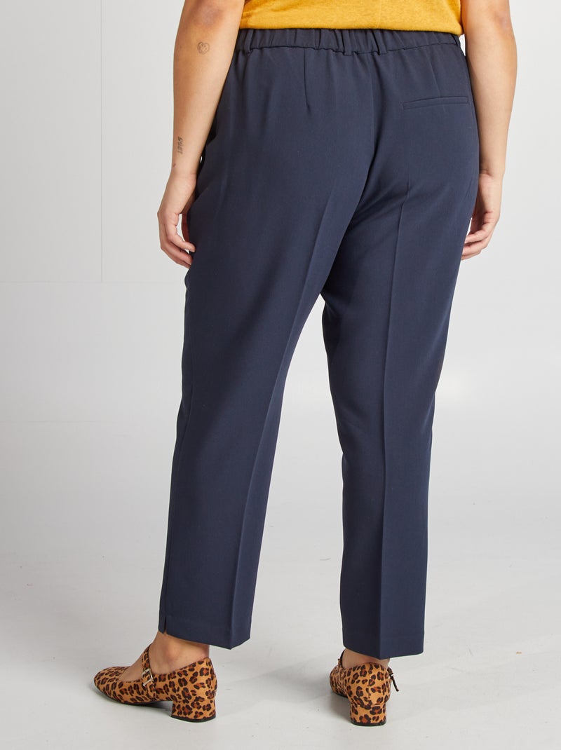 Calças com corte cigarro AZUL - Kiabi