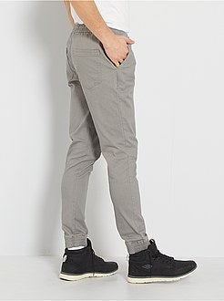 Calças com corte de fato de treino - Kiabi