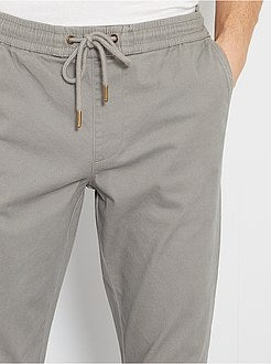 Calças com corte de fato de treino - Kiabi