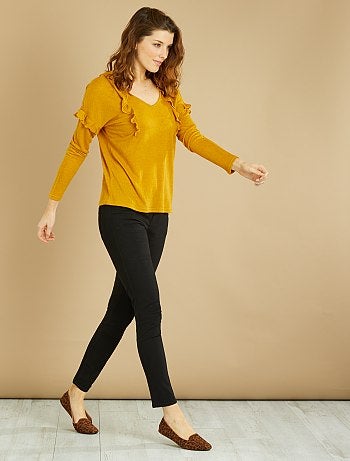 Calças com corte slim - Kiabi