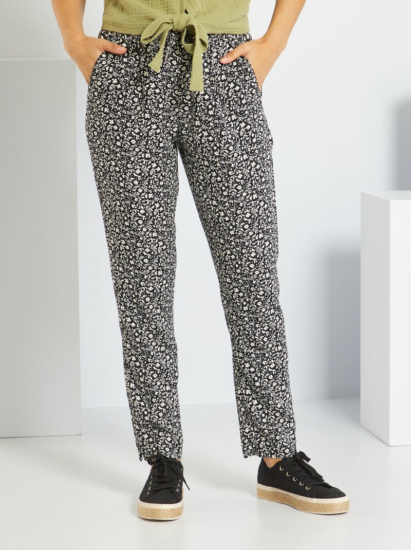 Calças com estampado fantasia PRETO - Kiabi