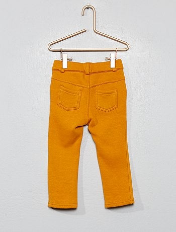 Calças com interior em veludo - Kiabi