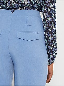 Calças com pinças - Kiabi