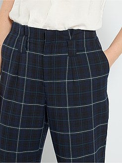 Calças com pinças - Kiabi