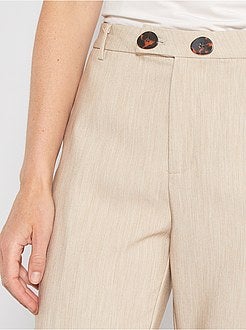 Calças com pinças - Kiabi