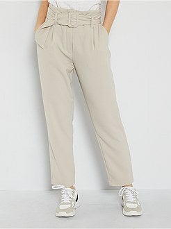 Calças com pinças 'JDY' - Kiabi