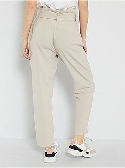 Calças com pinças 'JDY' - Kiabi