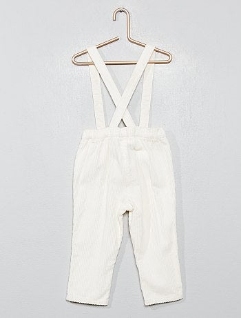 Calças com suspensórios - Kiabi