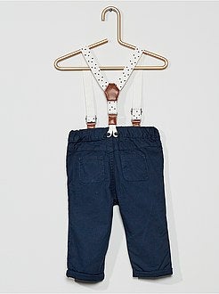 Calças com suspensórios - Kiabi