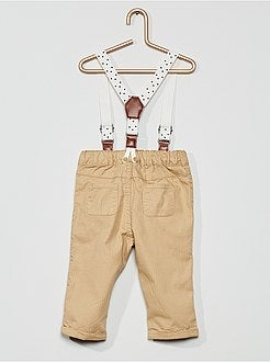 Calças com suspensórios - Kiabi