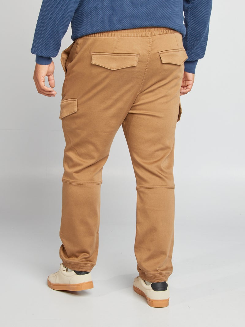 Calças com vários bolsos CASTANHO - Kiabi