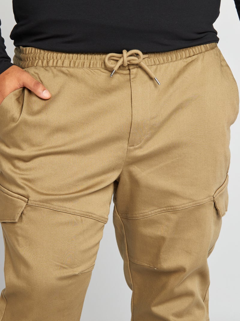 Calças com vários bolsos VERDE - Kiabi