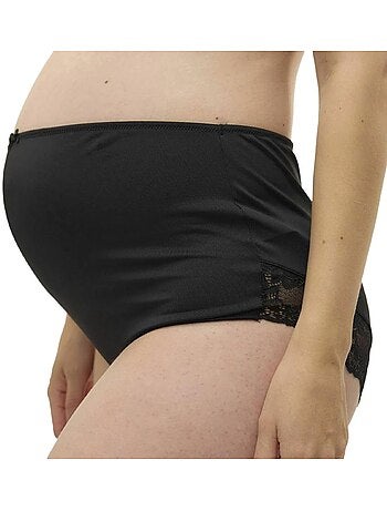 Calças Culotte de Gravidez Pretas Mamalicious