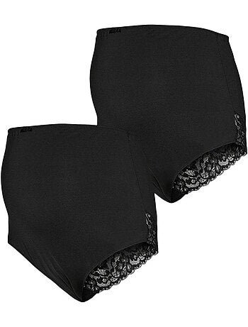 Calças Culotte de Gravidez Pretas Mamalicious