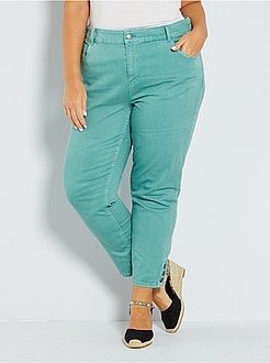 Calças curtas com botões - Kiabi