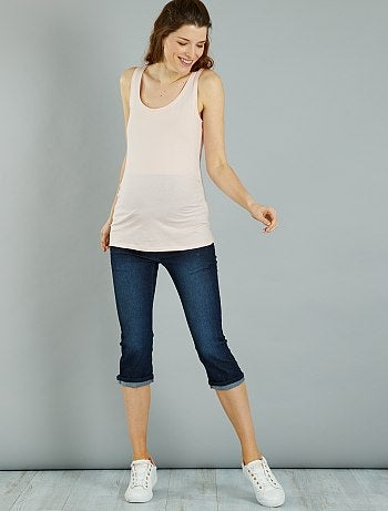 Calças curtas corte slim de gravidez - Kiabi