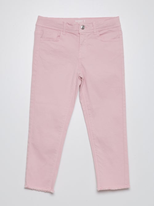 Calças curtas skinny de cintura subida - Kiabi