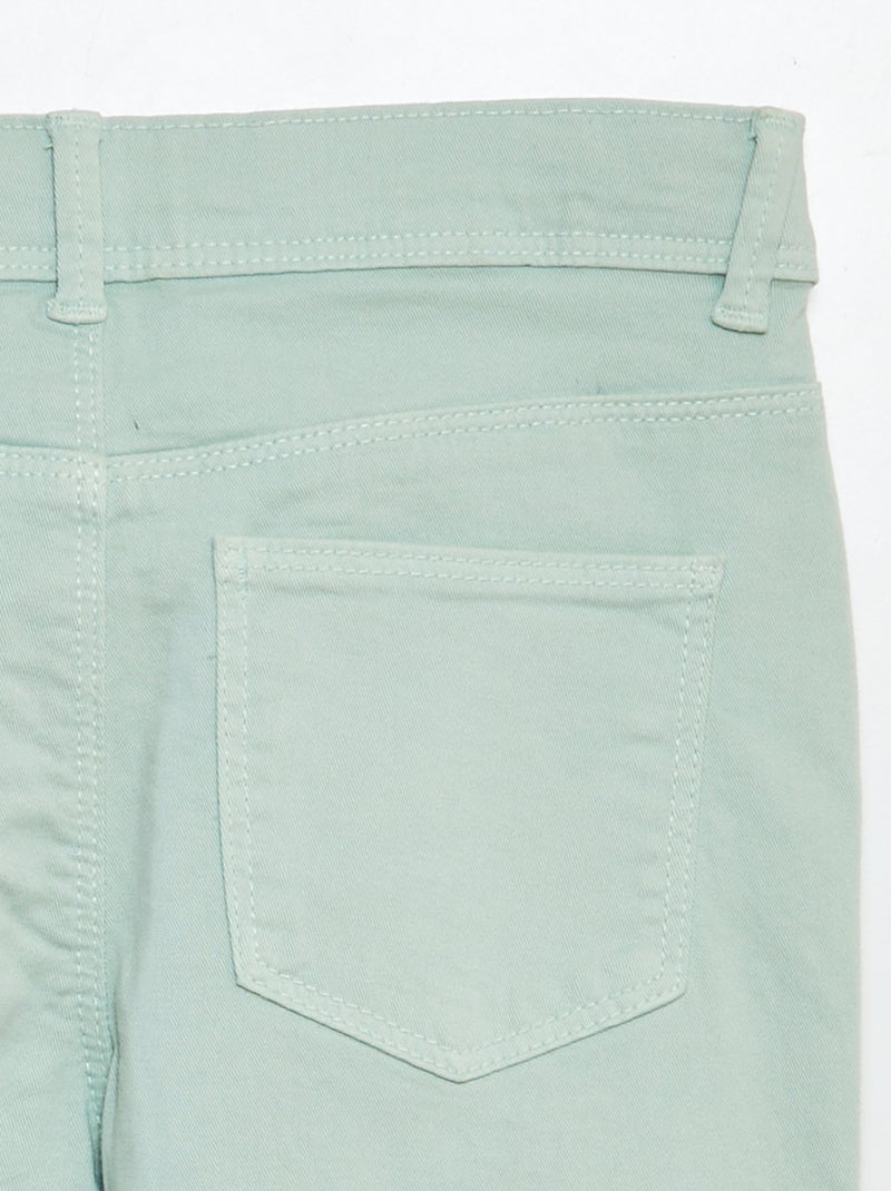 Calças curtas skinny VERDE - Kiabi