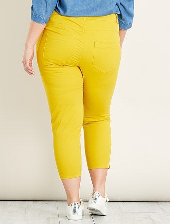 Calças curtas slim com 4 botões - Kiabi