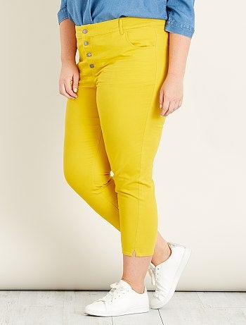 Calças curtas slim com 4 botões - Kiabi