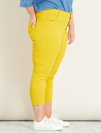 Calças curtas slim com 4 botões - Kiabi